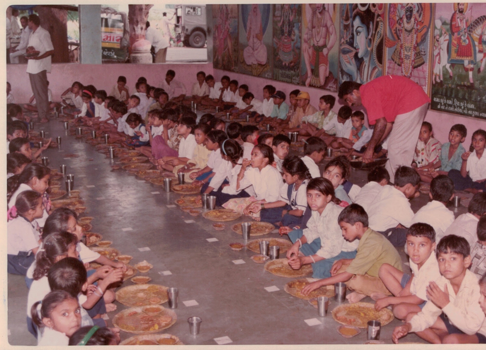 Children enjoying a meal together